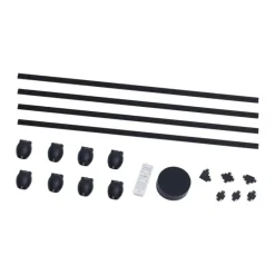 Modern railsysteem met 8 spots zwart 1-fase - Magnetic Zagaye