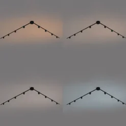 Modern railsysteem met 8 spots zwart 1-fase - Magnetic Zagaye