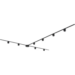 Modern railsysteem met 8 spots zwart 1-fase - Magnetic Zagaye