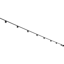 Modern railsysteem met 8 spots zwart 1-fase - Magnetic Zagaye