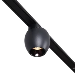 Modern railsysteem met 8 spots zwart 1-fase - Magnetic Zagaye