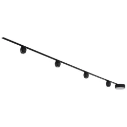 Modern railsysteem met 4 spots zwart 1-fase - Magnetic Zagaye