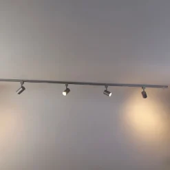 Modern railsysteem met 4 spots zilver 1-fase- Iconic Yade