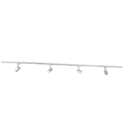 Modern railsysteem met 4 spots zilver 1-fase- Iconic Yade