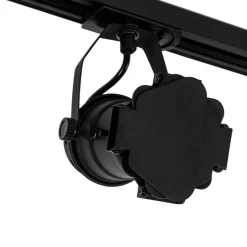 Modern railsysteem met 3 spots zwart 1-fase- Iconic Movie