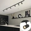 Modern railsysteem met 6 spots zwart 1-fase 300cm - Iconic Jeana