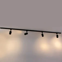 Modern railsysteem met 6 spots zwart 1-fase 300cm - Iconic Jeana