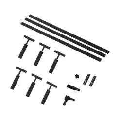 Modern railsysteem met 6 spots zwart 1-fase - Slimline Uzzy