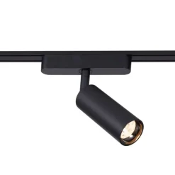 Modern railsysteem met 12 spots zwart 1-fase - Magnetic Samson