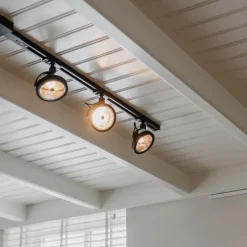 Modern railsysteem met 3 spots zwart 1-fase- Iconic Go