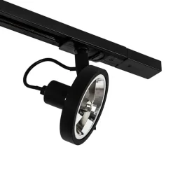 Modern railsysteem met 3 spots zwart 1-fase- Iconic Go