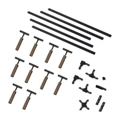 Modern railsysteem met 10 spots donker brons 1-fase - Slimline Uzzy