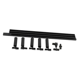 Modern railsysteem met 5 spots zwart 1-fase GU10 35mm - Iconic Jeana Luxe