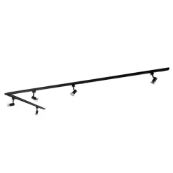 Modern railsysteem met 5 spots zwart 1-fase- Iconic Jeany