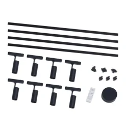 Modern railsysteem met 8 spots zwart 1-fase 400 cm - Magnetic Gert