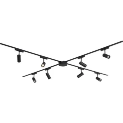 Modern railsysteem met 8 spots zwart 1-fase 400 cm - Magnetic Gert