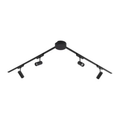 Modern railsysteem met 4 spots zwart 1-fase 200 cm - Magnetic Gert