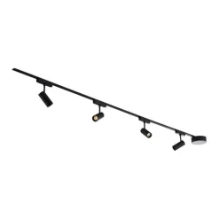 Modern railsysteem met 4 spots zwart 1-fase 200 cm - Magnetic Gert