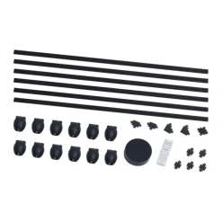 Modern railsysteem met 12 spots zwart 1-fase - Magnetic Zagaye