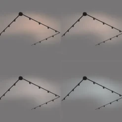 Modern railsysteem met 12 spots zwart 1-fase - Magnetic Zagaye