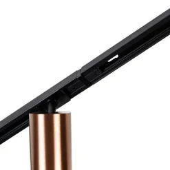 Modern railsysteem met 5 spots donker brons 1-fase GU10 70mm - Iconic Jeana Luxe
