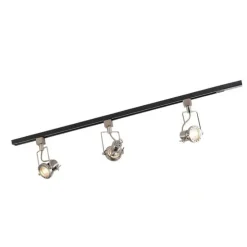 Modern railsysteem met 3 spots staal 1-fase- Iconic Suplux