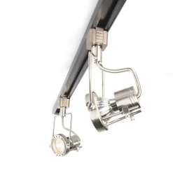 Modern railsysteem met 3 spots staal 1-fase- Iconic Suplux