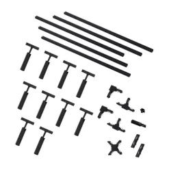 Modern railsysteem met 10 spots zwart 1-fase - Slimline Uzzy