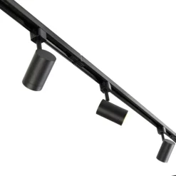 Modern railsysteem met 10 spots zwart 1-fase- Iconic Jeana