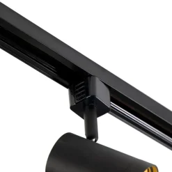Modern railsysteem met 10 spots zwart 1-fase- Iconic Jeana