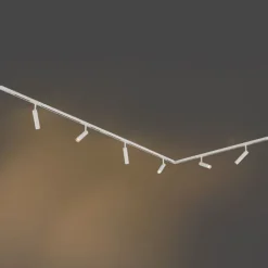 Modern railsysteem met 6 spots wit 1-fase - Slimline Uzzy