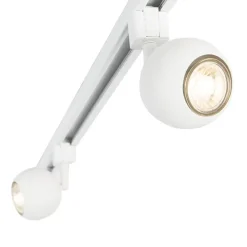 Modern railsysteem met 3 spots wit 1-fase- Iconic Gissi