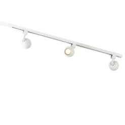 Modern railsysteem met 3 spots wit 1-fase- Iconic Gissi