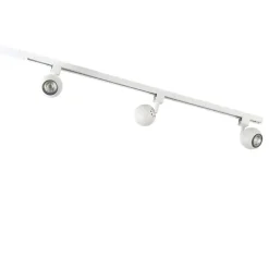 Modern railsysteem met 3 spots wit 1-fase- Iconic Gissi