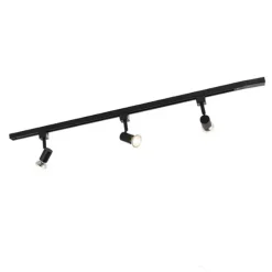 Modern railsysteem met 3 spots zwart 1-fase- Iconic Jeany