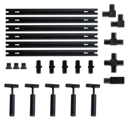 Modern railsysteem met 5 spots zwart 1-fase - Iconic Ivy