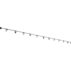 Modern railsysteem met 12 spots zwart 1-fase - Magnetic Lance