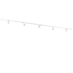 Modern railsysteem met 5 spots wit 1-fase- Iconic Gissi