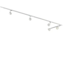 Modern railsysteem met 5 spots wit 1-fase- Iconic Gissi