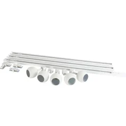 Modern railsysteem met 5 spots wit 1-fase- Iconic Gissi