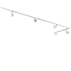 Modern railsysteem met 5 spots wit 1-fase- Iconic Gissi