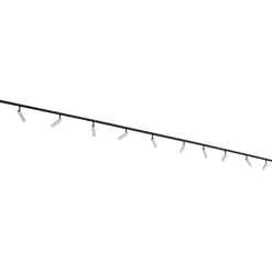 Modern railsysteem met 10 spots beige met zwart 1-fase - Slimline Uzzy