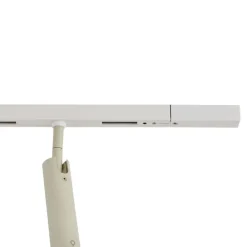 Modern railsysteem met 6 spots beige met wit 1-fase - Slimline Uzzy