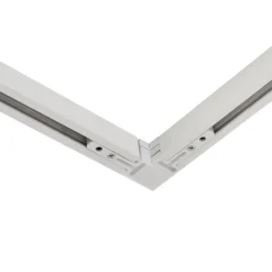 Modern railsysteem met 6 spots beige met wit 1-fase - Slimline Uzzy