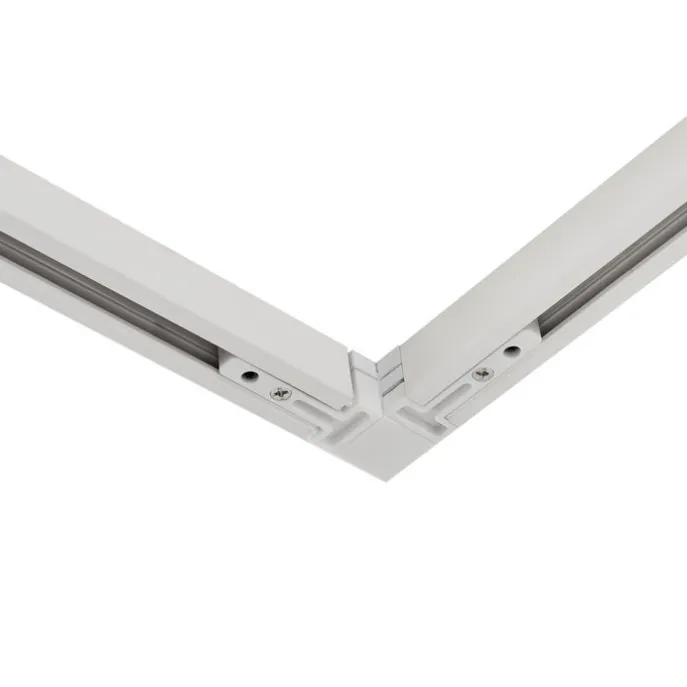 Modern railsysteem met 6 spots beige met wit 1-fase - Slimline Uzzy