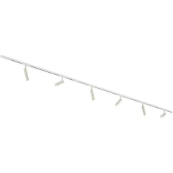 Modern railsysteem met 6 spots beige met wit 1-fase - Slimline Uzzy