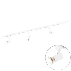 Modern railsysteem met 3 spots wit 1-fase- Iconic Jeany