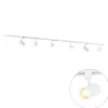 Modern railsysteem met 6 spots wit 1-fase 200cm - Iconic Jeana