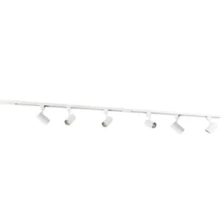 Modern railsysteem met 6 spots wit 1-fase 200cm - Iconic Jeana