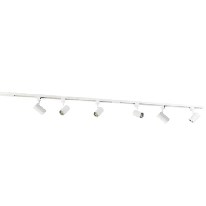 Modern railsysteem met 6 spots wit 1-fase 200cm - Iconic Jeana